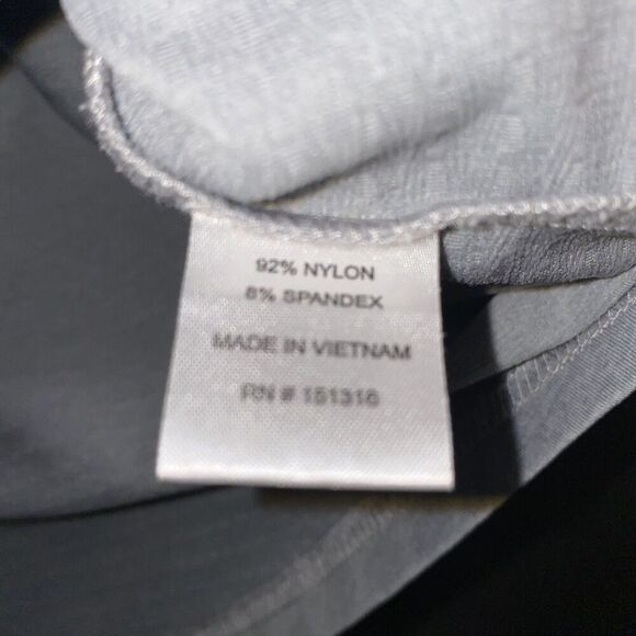 Bette & Court Swing Mock Long Sleeve Golf Shirt Medium Heather Gray - Picture 7 of 9